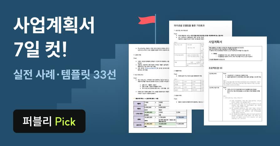 막막한 사업계획서, 딱 7일 만에 끝내는 실전 작성법